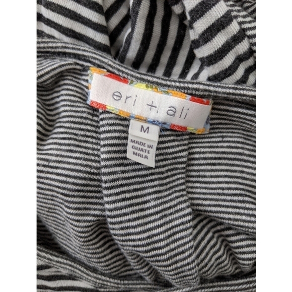 Anthro Eri + Ali Striped Long Sleeve Swing Top - Picture 4 of 5